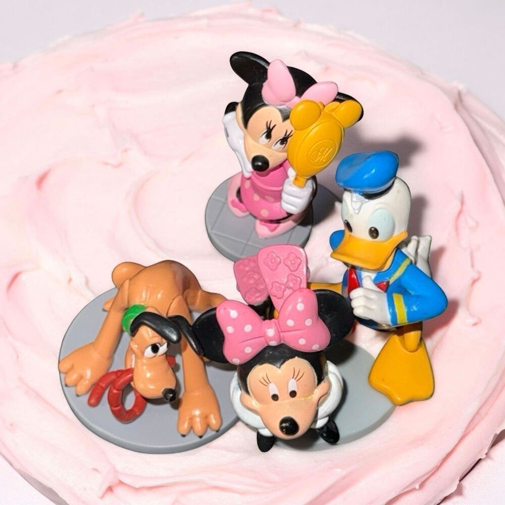 Disney's Cake Toppers Minnie Pluto Donald Duck Figures Toppers A48